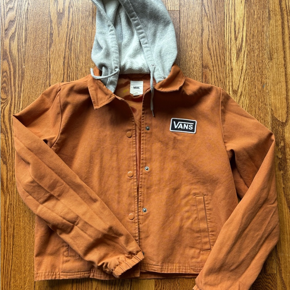 Vans Rust Jacket with Gray Hood
